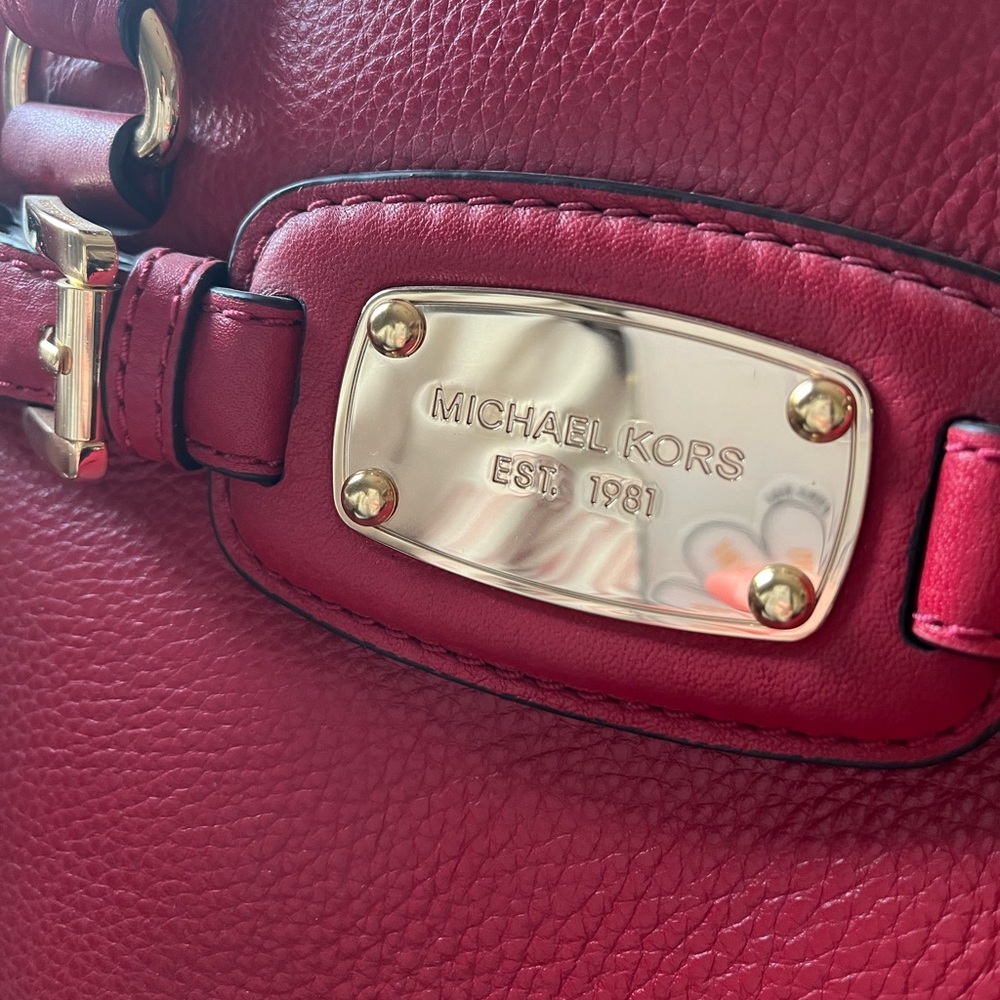 MICHAEL Michael Kors Cherry Red Tote - Picture 5 of 11